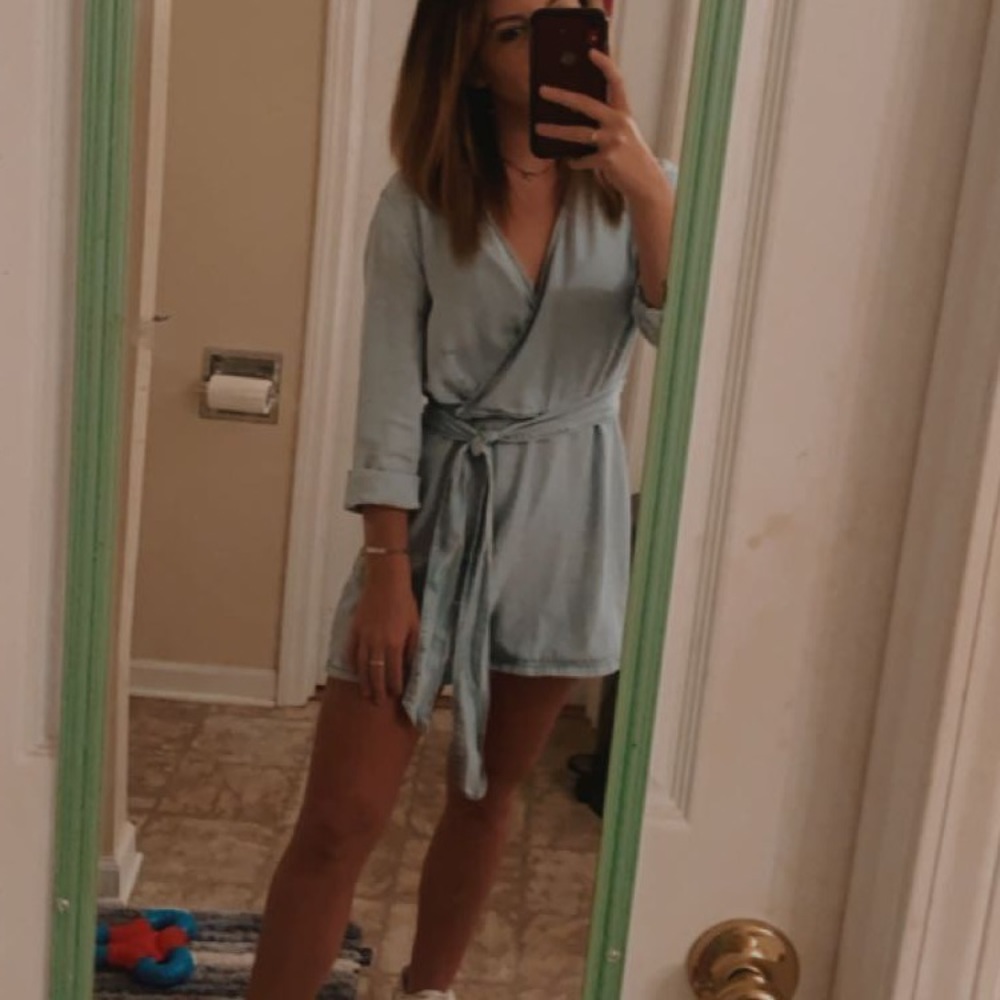 Denim romper